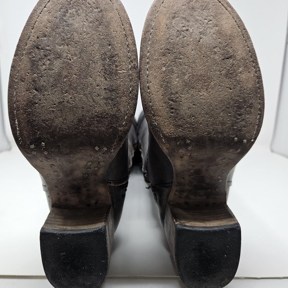 Freebird By Steven Carolina Women's Black Leather Knee-High Boots - Picture 11 of 13